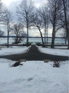 view from Lake Side Inn in February 2014