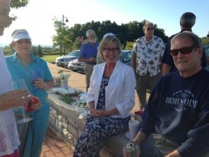 Visiting at the Rest Stop Party